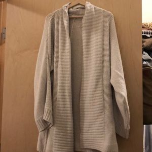 Slouchy Gray sweater cardigan